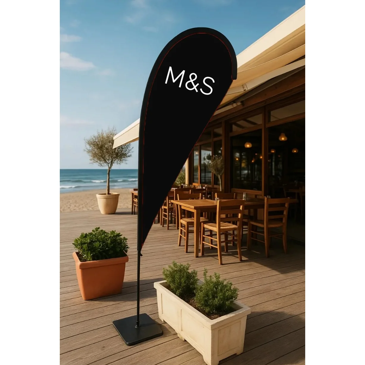 Teardrop Feather Flag M&S