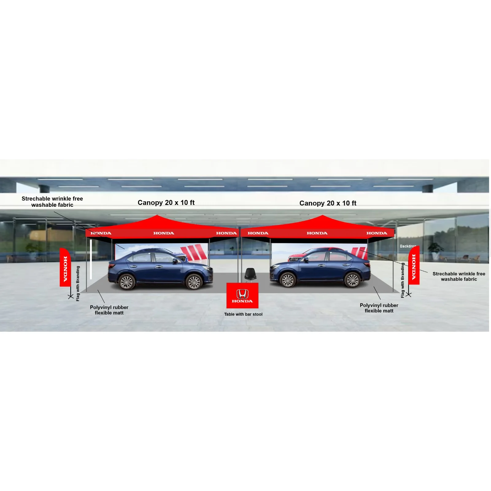 Car Display Canopy Honda