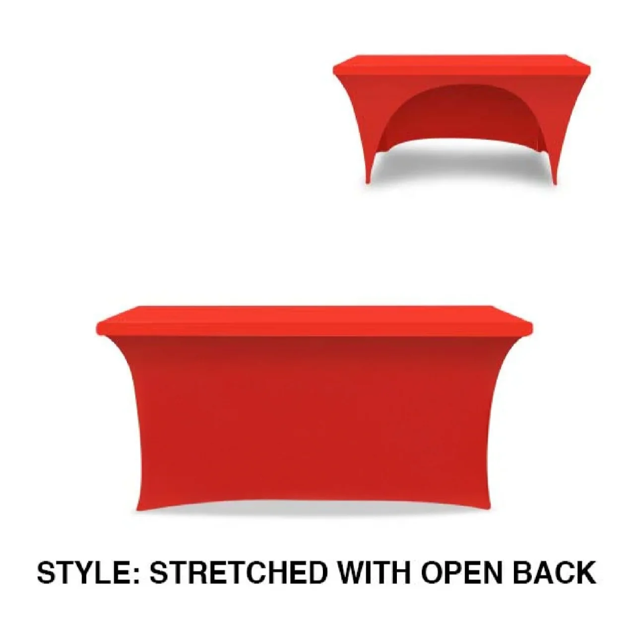 Table Covers Stretched with Open Back
