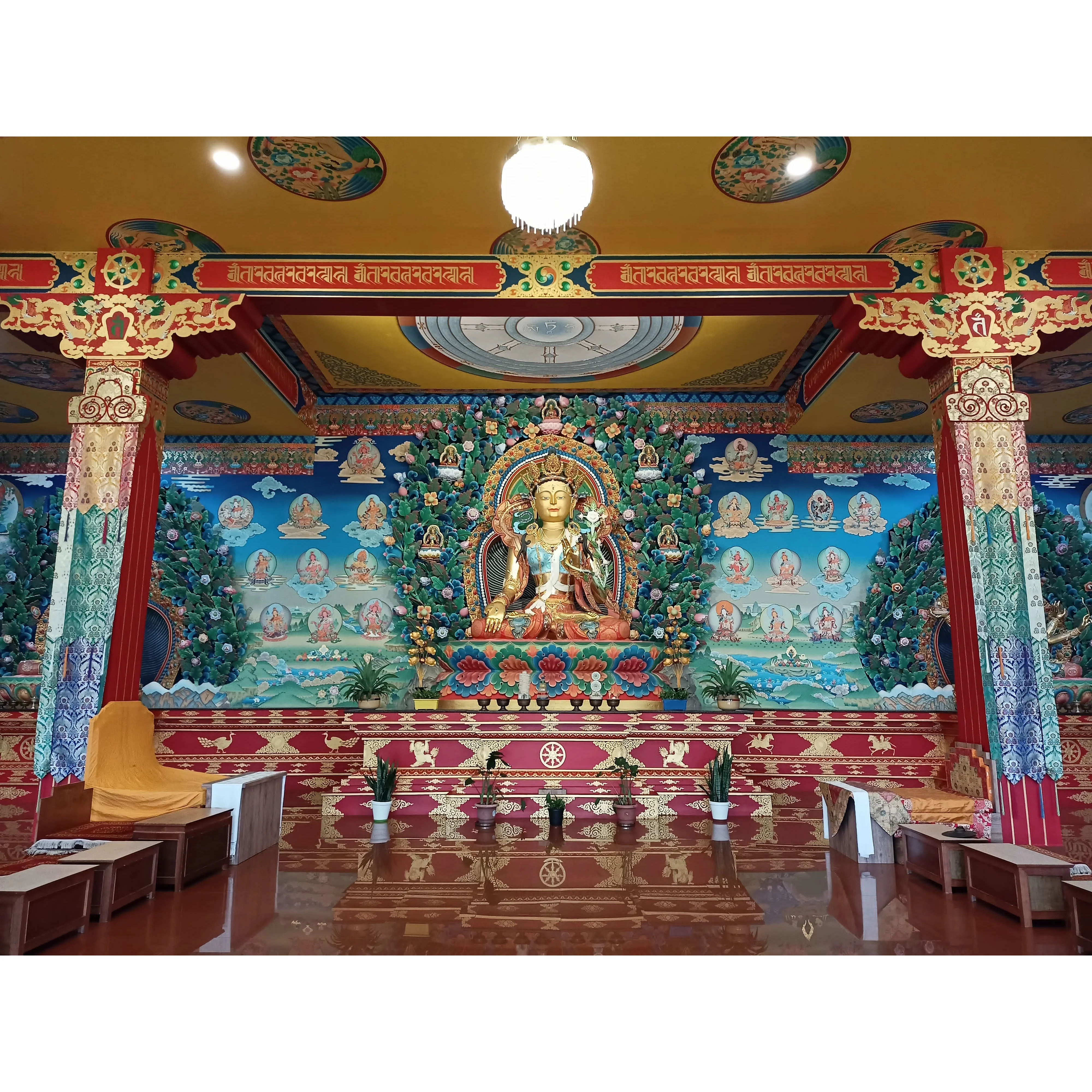 Tibetan Shambhu for wall roof and pillars