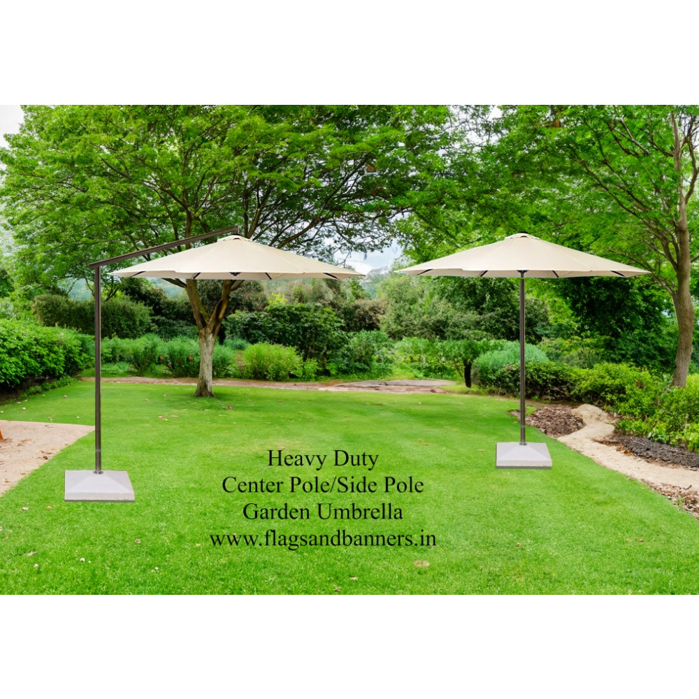 Heavy Duty Center Pole/Side Pole Garden Umbrella