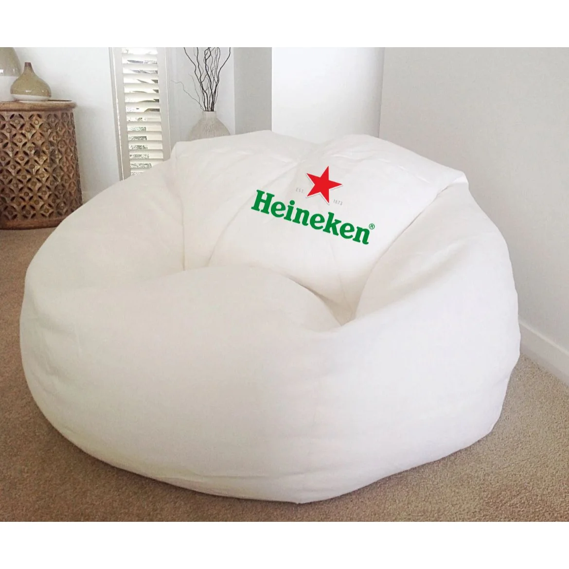 Bean Bags Heineken White