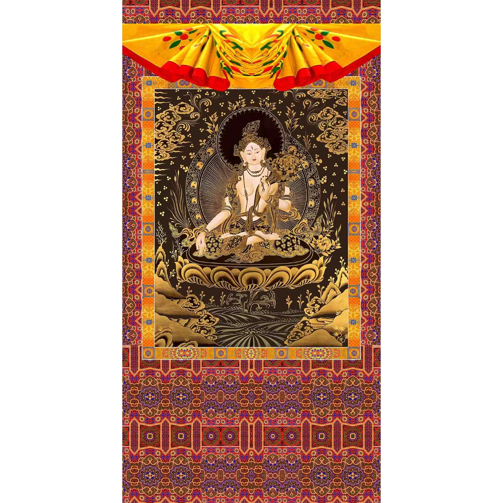 Tibetan Wall Hanging Thangka