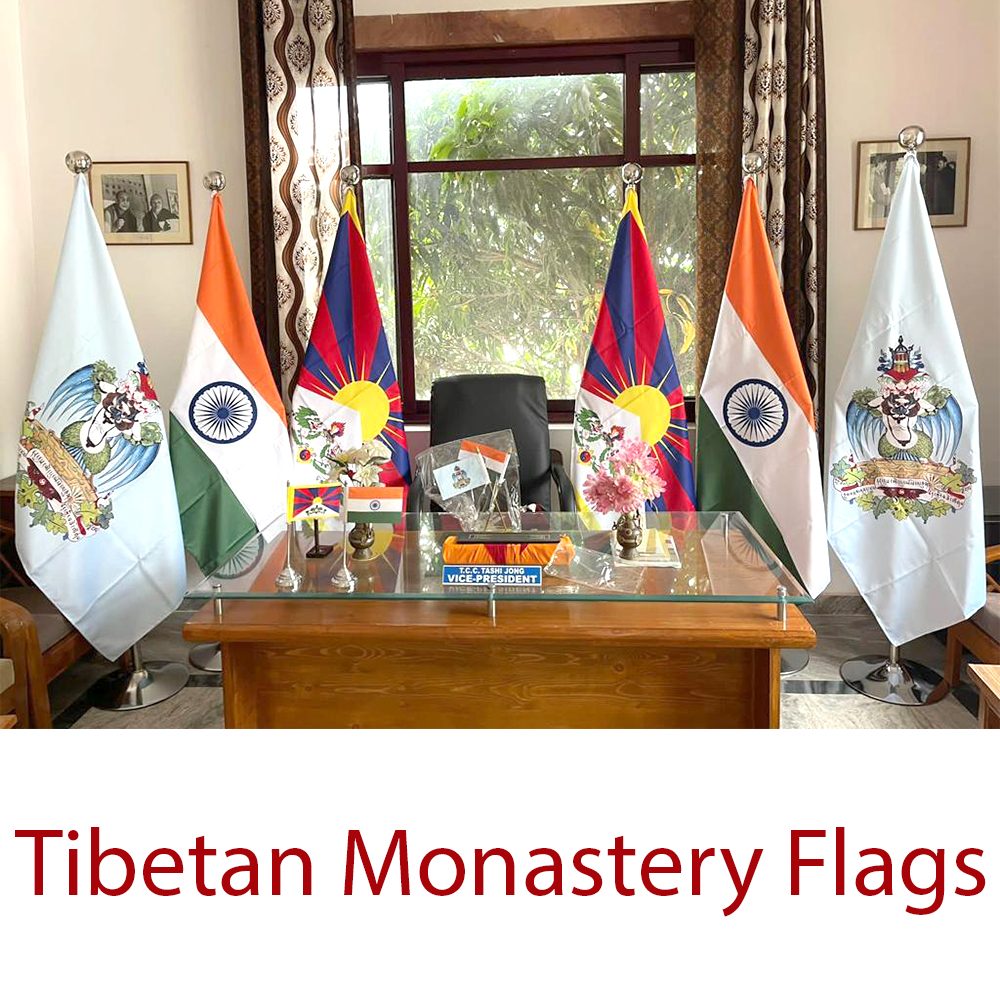 Diplomat Flags Tibetan Monastery