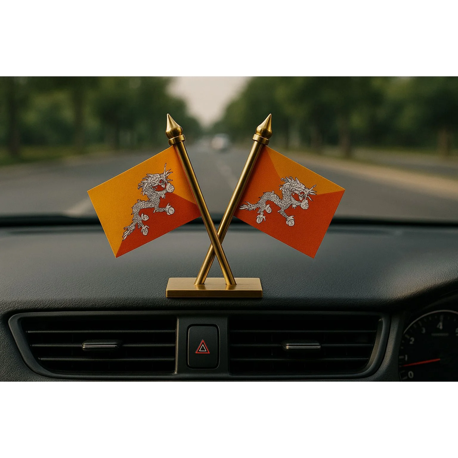 Car Dashboard Table Flag