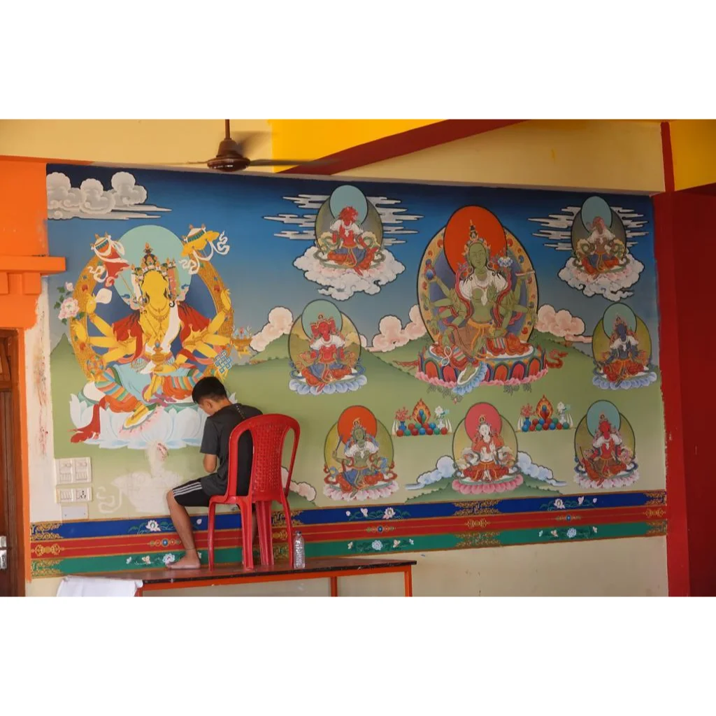 Tibetan Shambhu for wall roof and pillars