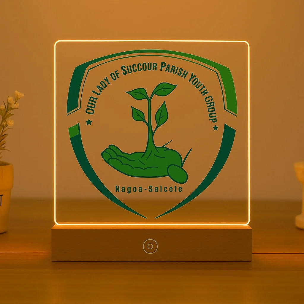 Table Top Memento with Beautiful Lighting Effects Rechargeable with type C Cable