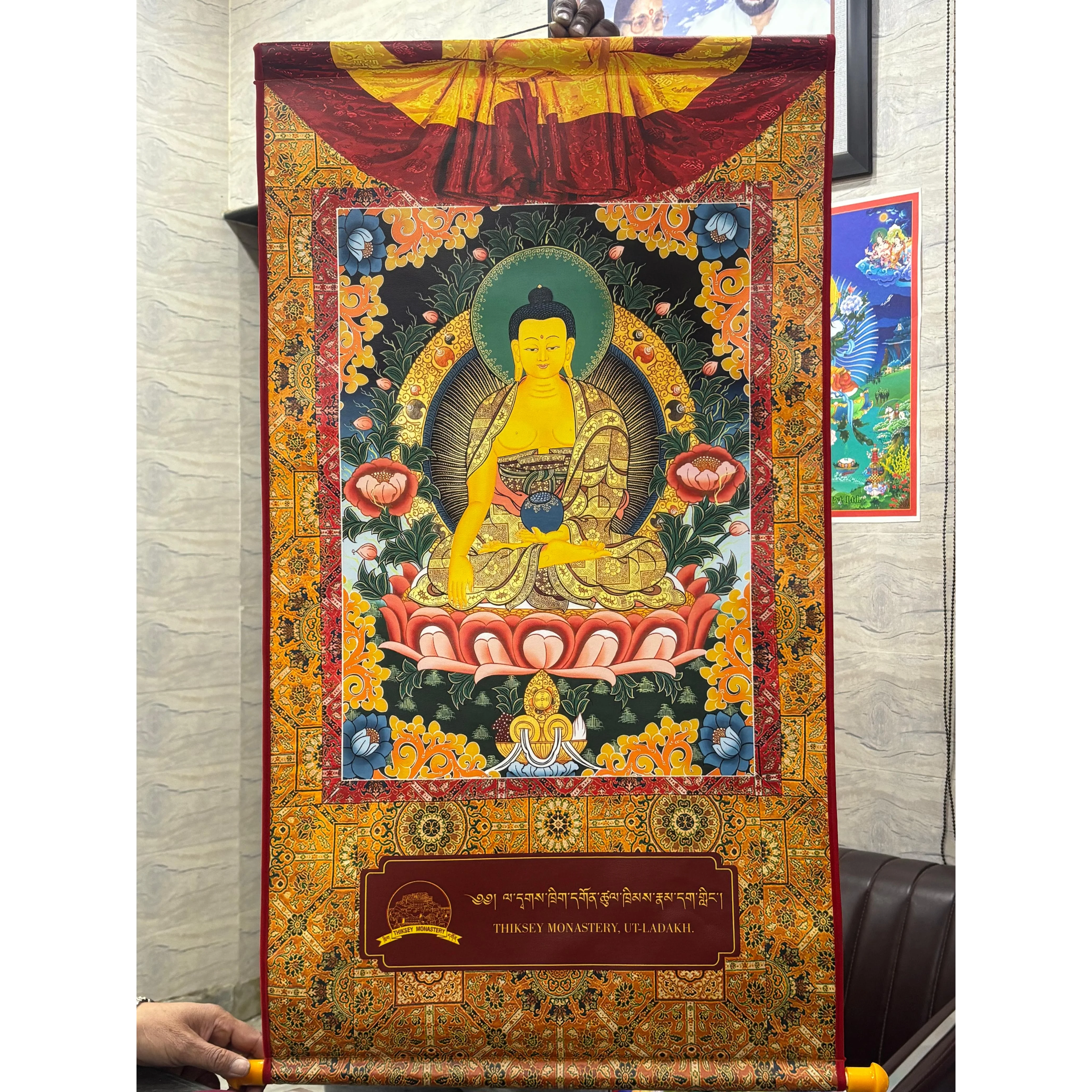 Tibetan Wall Hanging Thangka Buddha Ji
