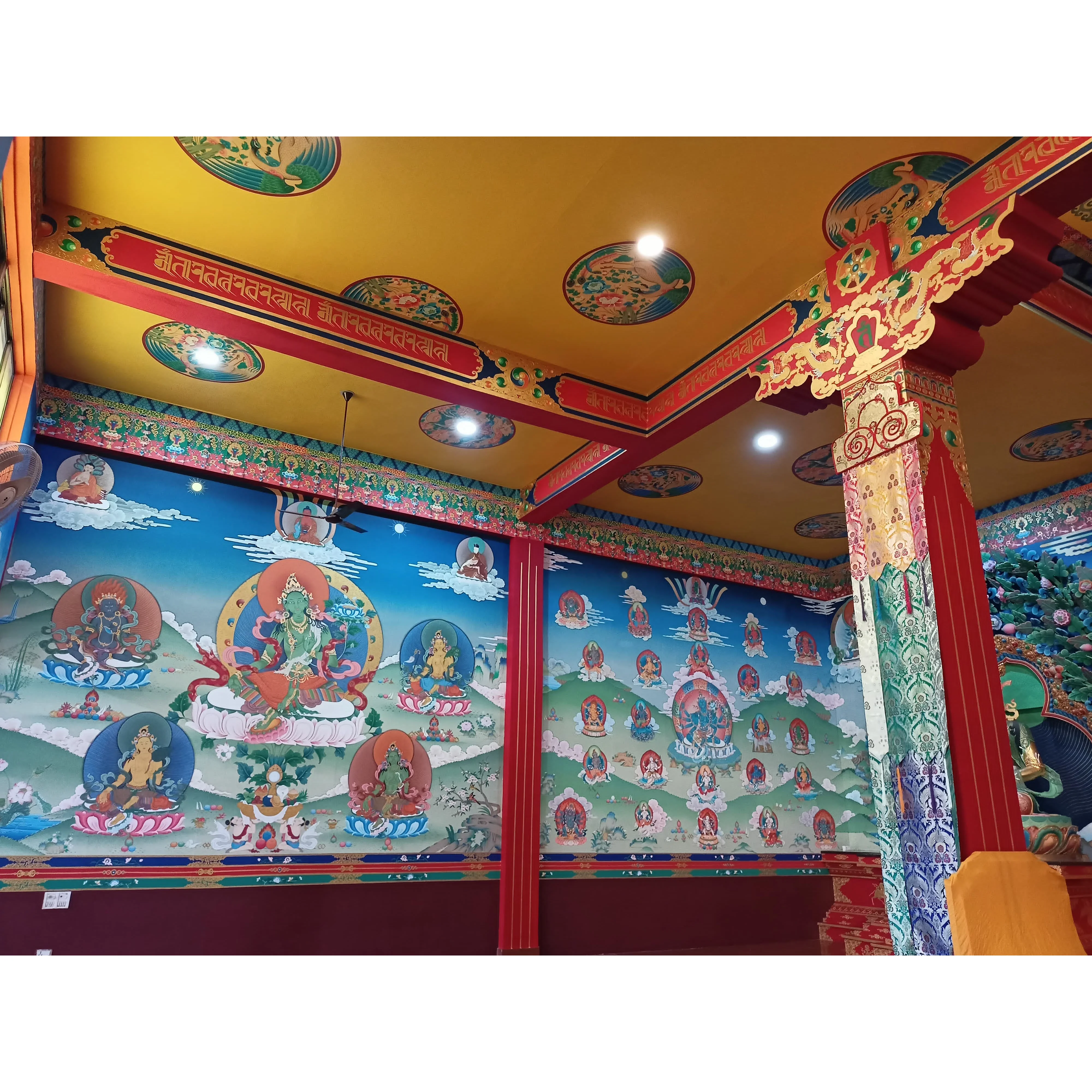 Tibetan Shambhu for wall roof and pillars