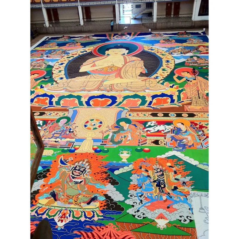 Worlds Biggest Thangka 40 x 60 Feet Printed By Seven Star Projects Private Limited