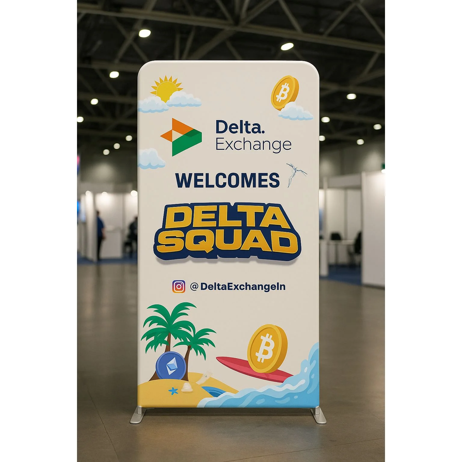 Self Standing Standees for Delta Exchange