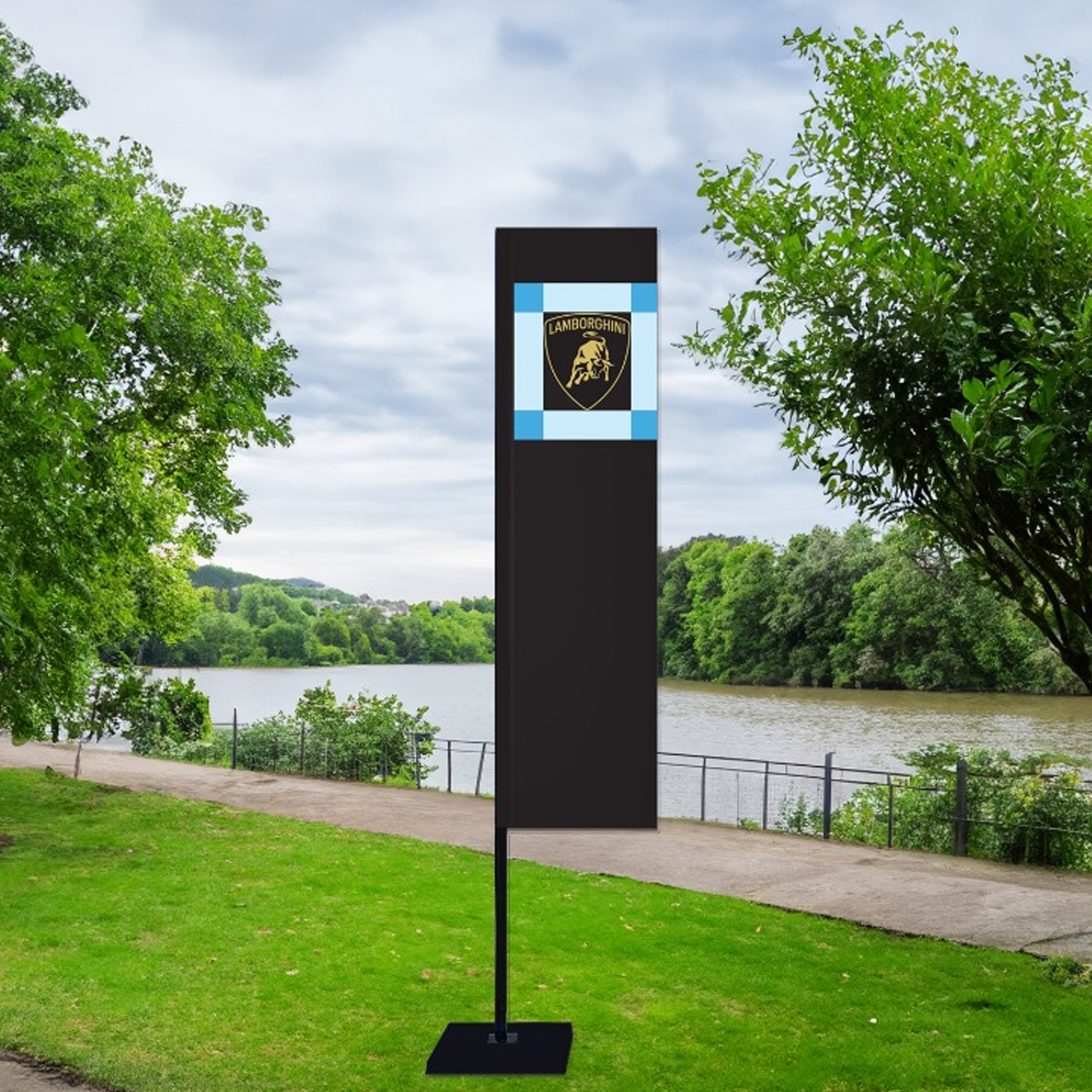 Feather Flag L Shape for Lamborghini