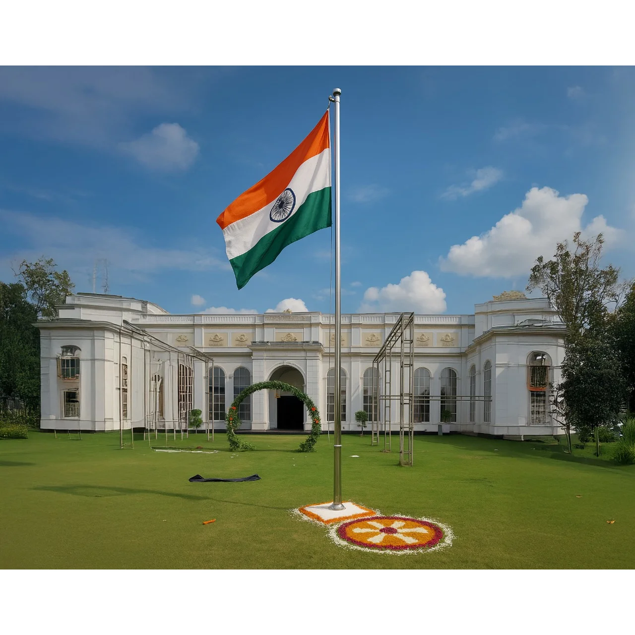 12 Feet Telescopic foldable pole flag