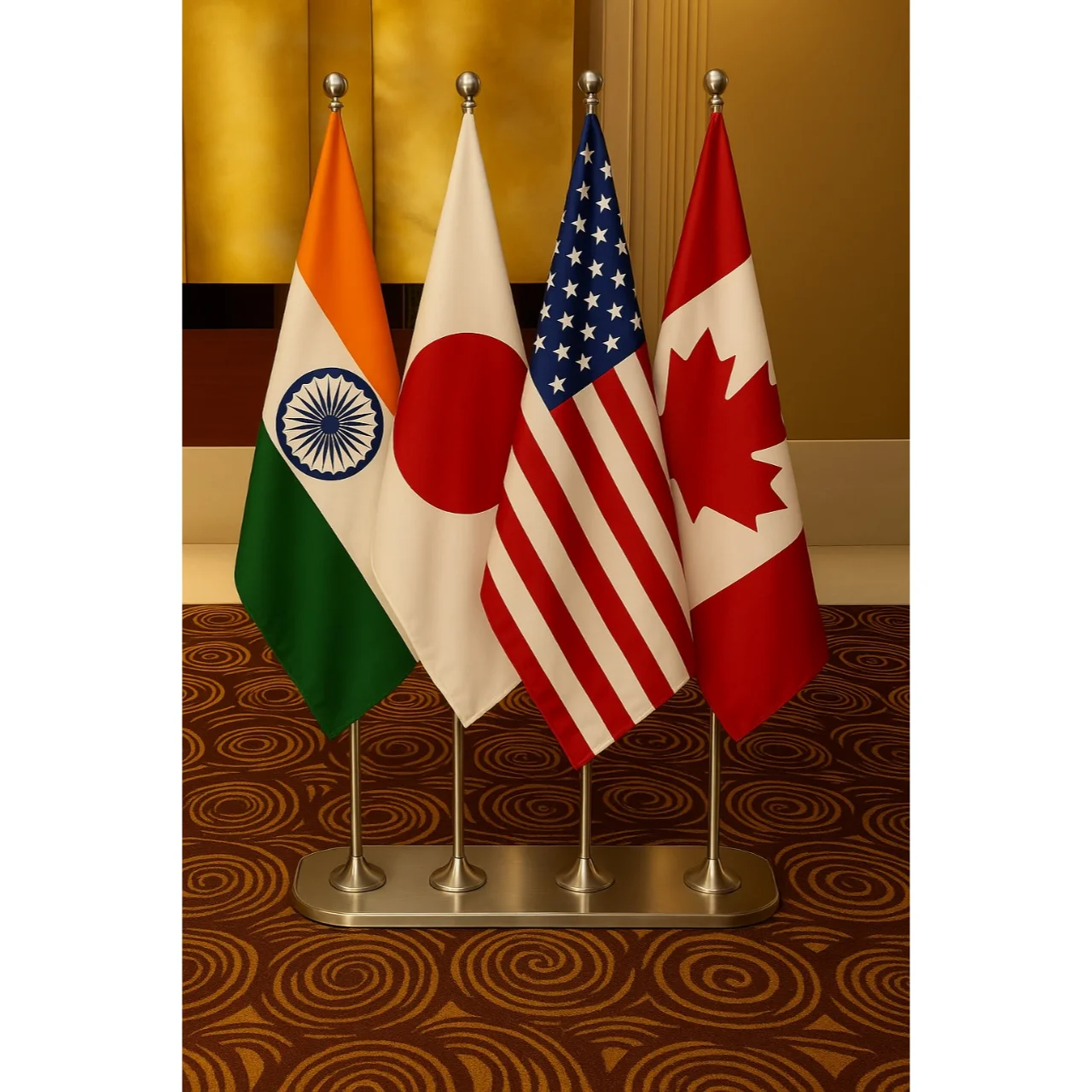 Indoor Diplomats Flags