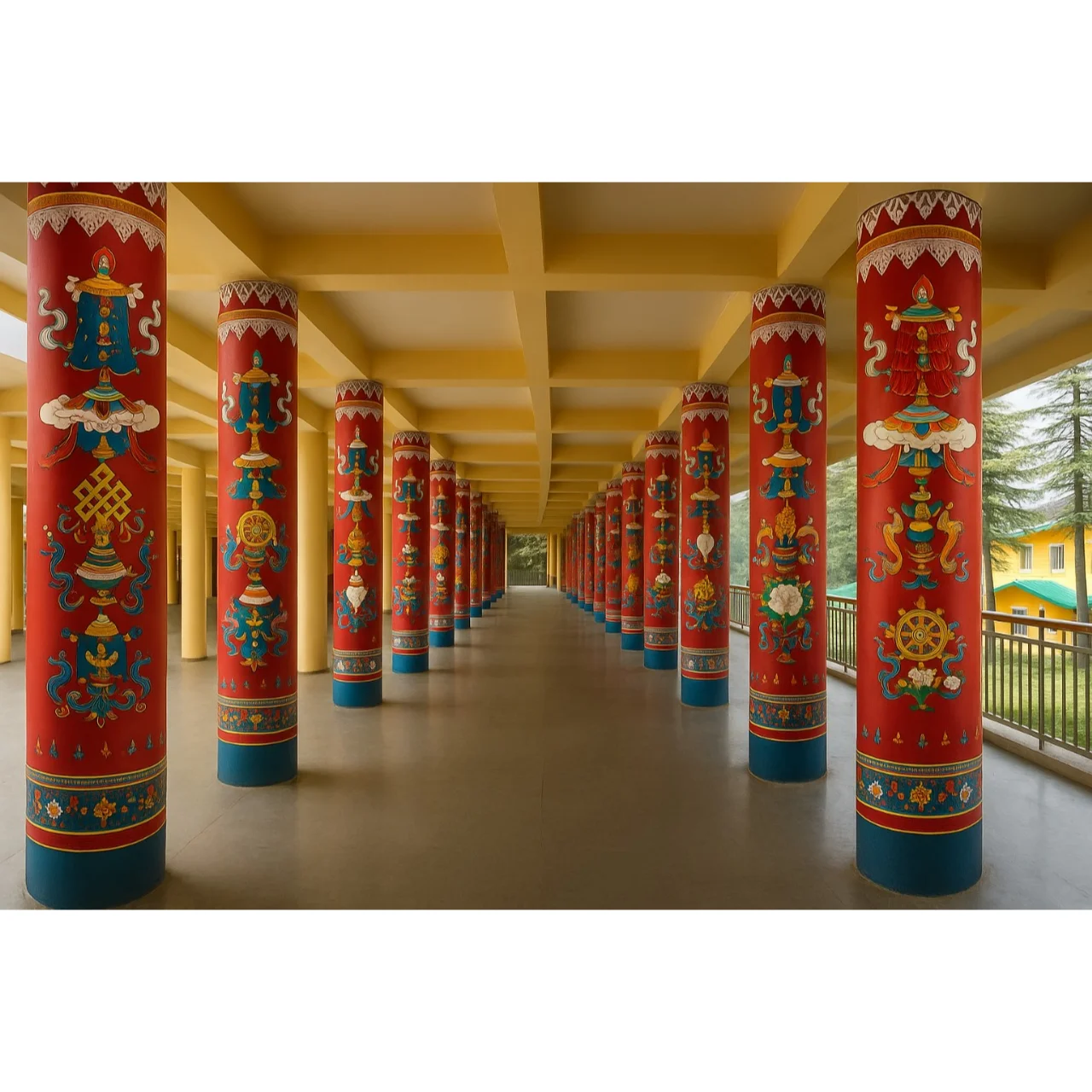 Tibetan Pillar Covers