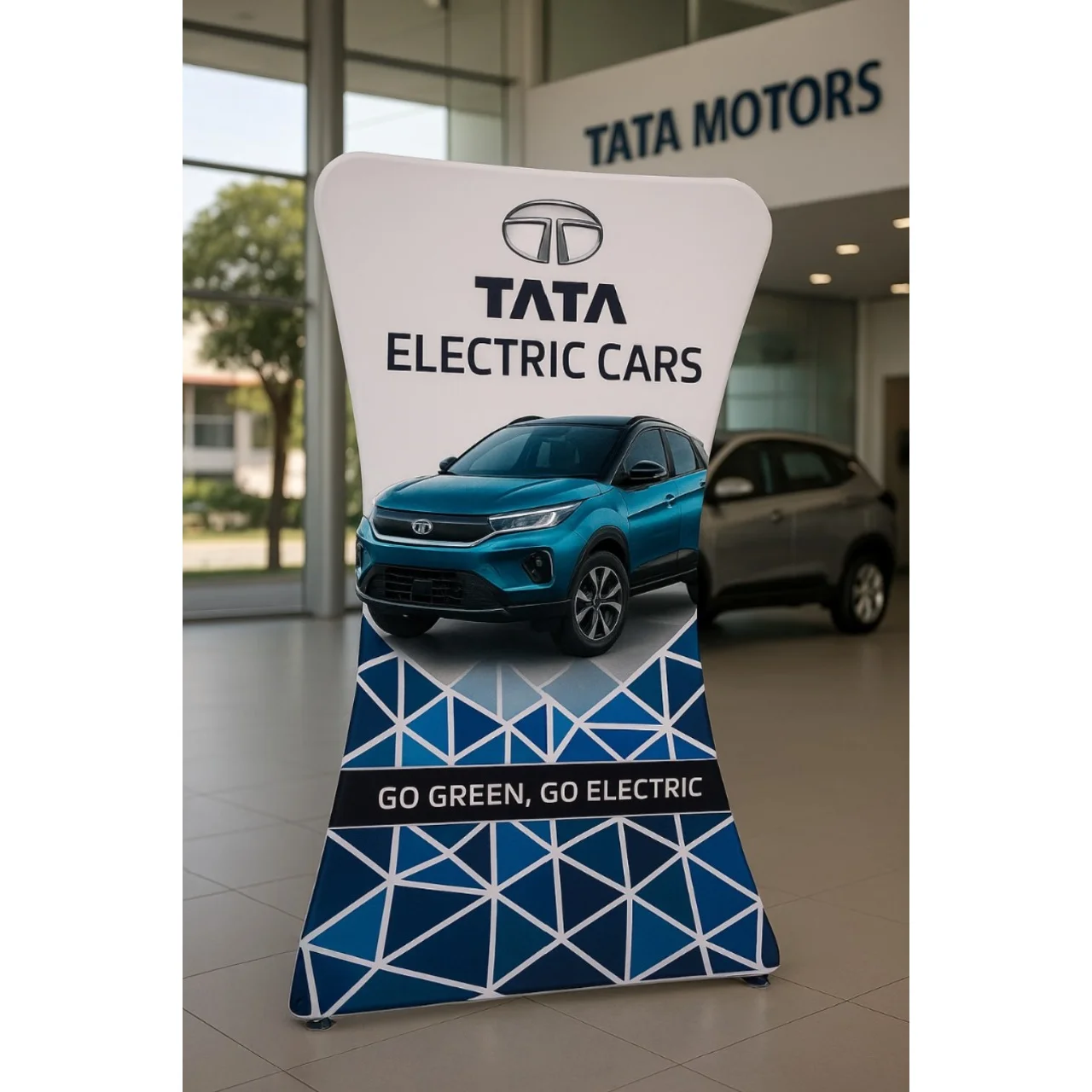 Standees for tata electric car