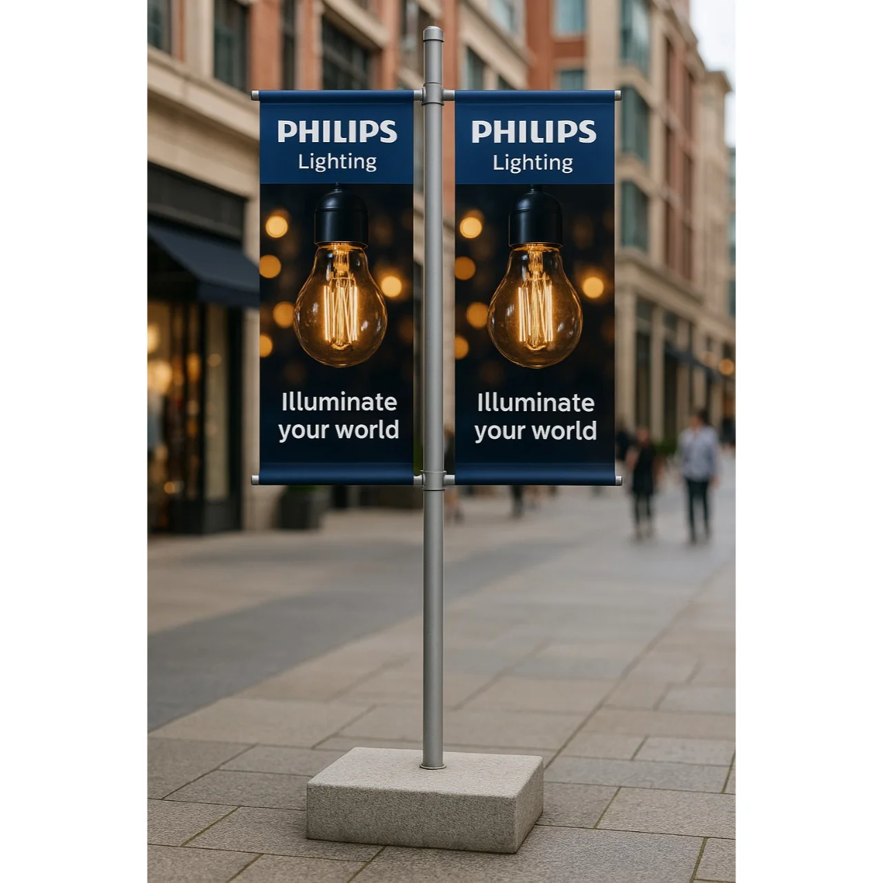 Two Side Pole Branding for Philips