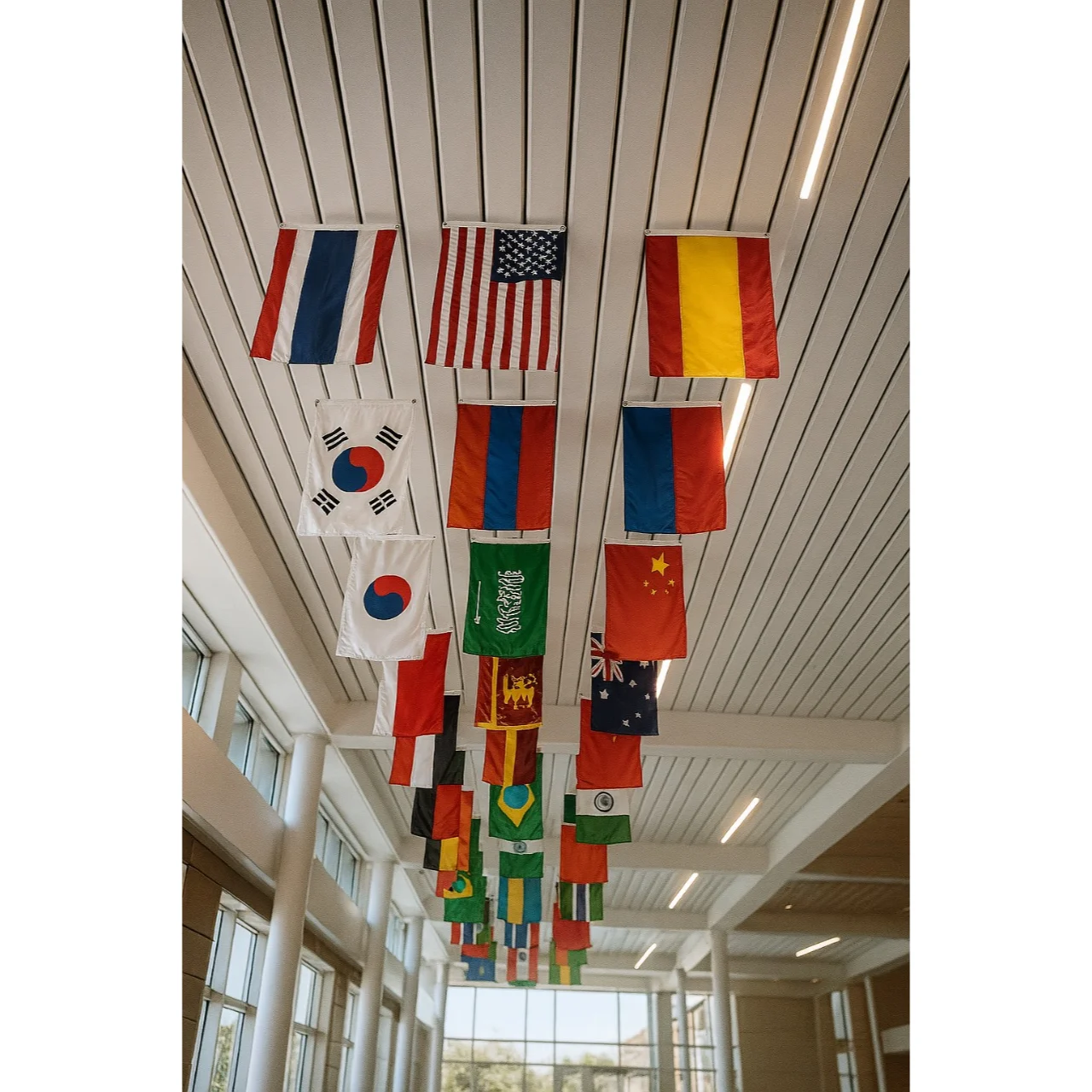 Ceiling Hanging Flags Digitaly Printed