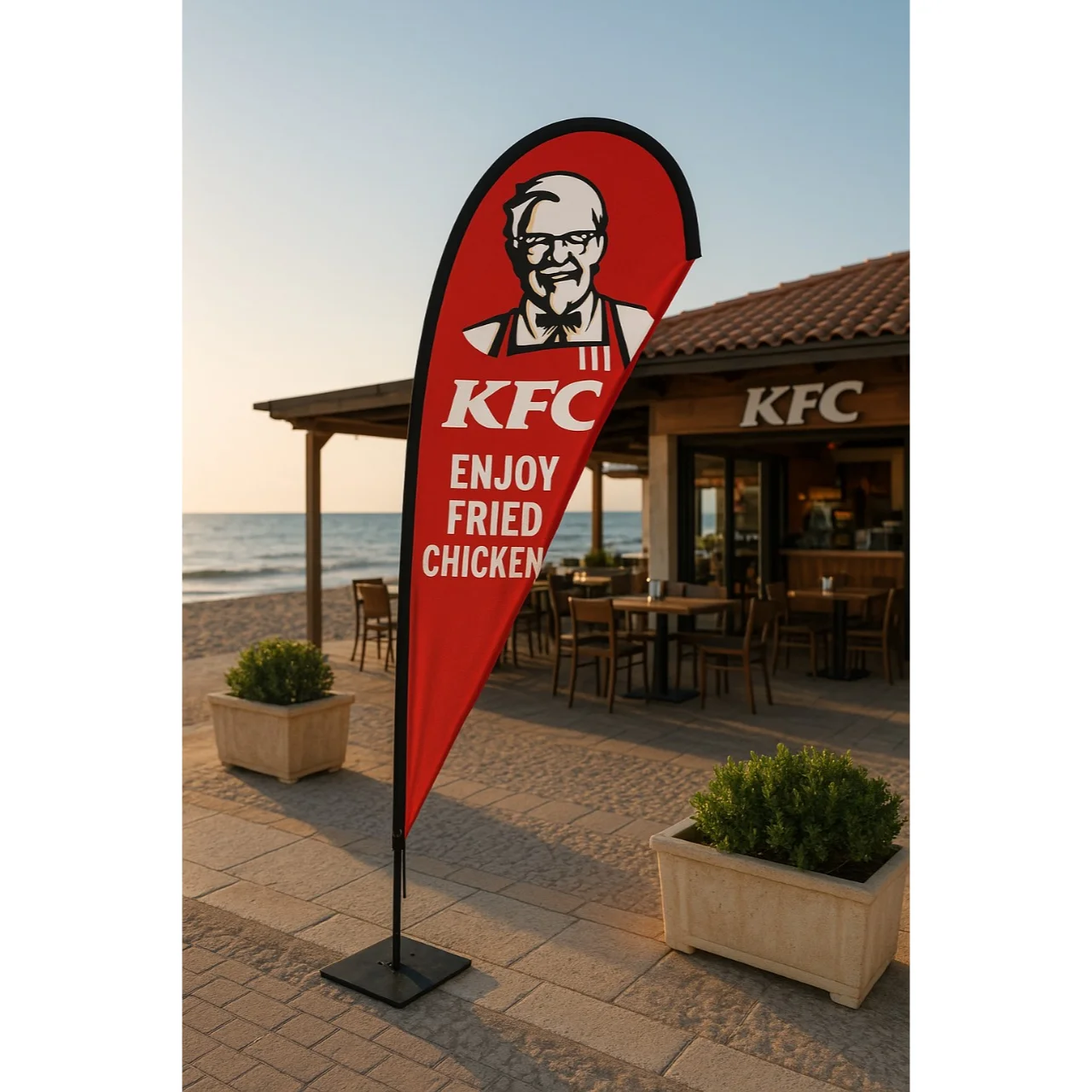 KFC Teardrop Feather Flag