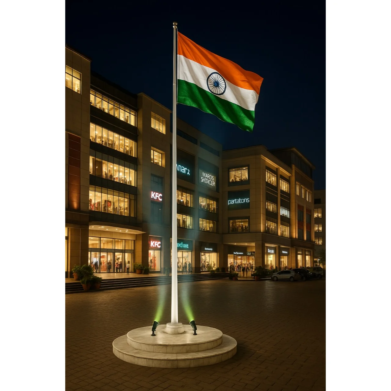 Ground Mounted Flag Pole Lighting