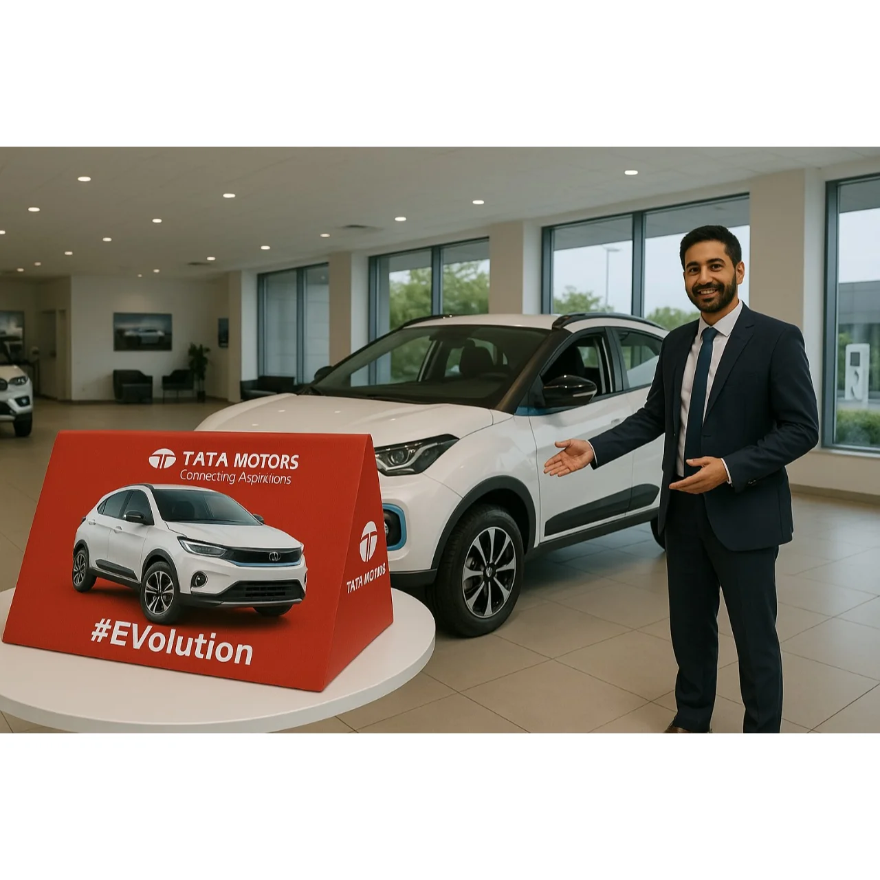 V Shape Banner Tata  Motors