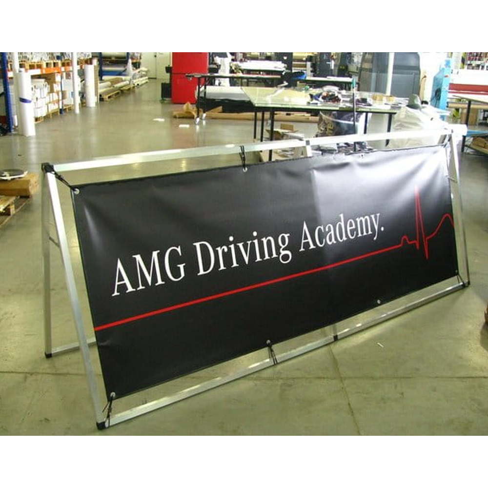 V Shape Banner for AMG driving Academy