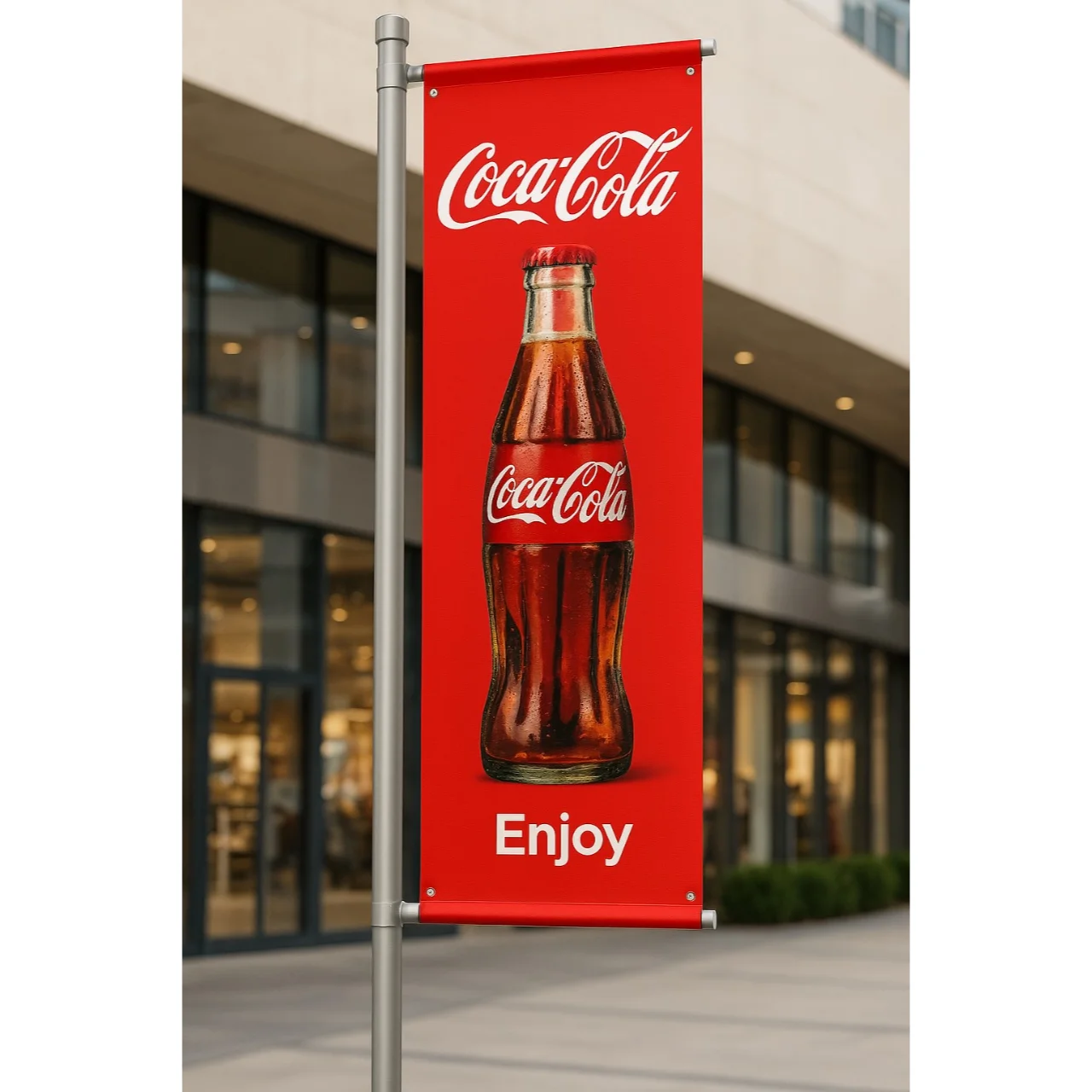 Coca Cola Pole Flag