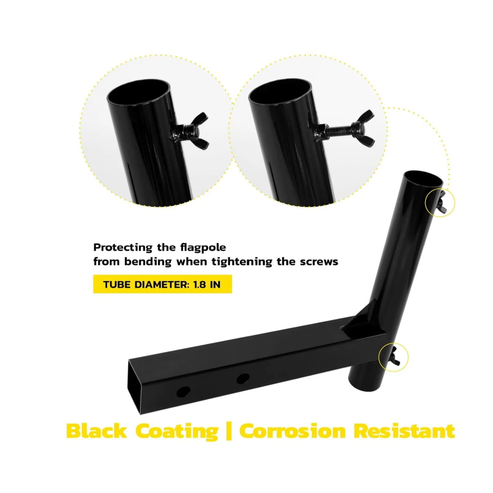 Jeep Suv Car Flags Brackett no Drilling Required