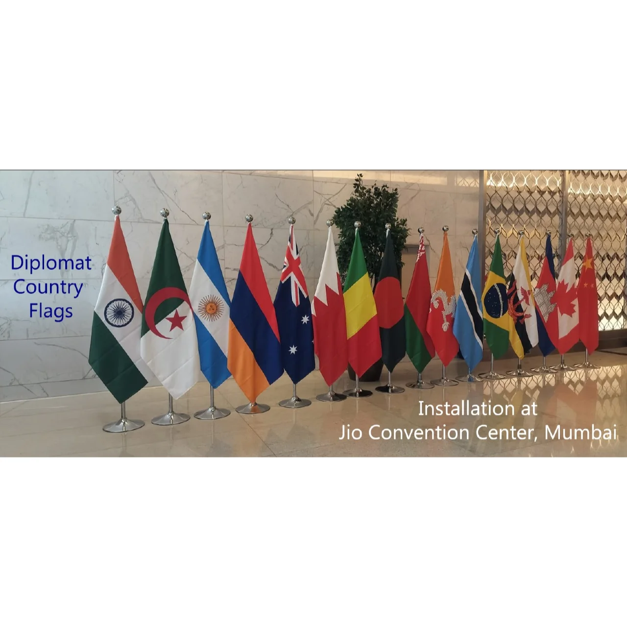 Indoor Diplomats Flags
