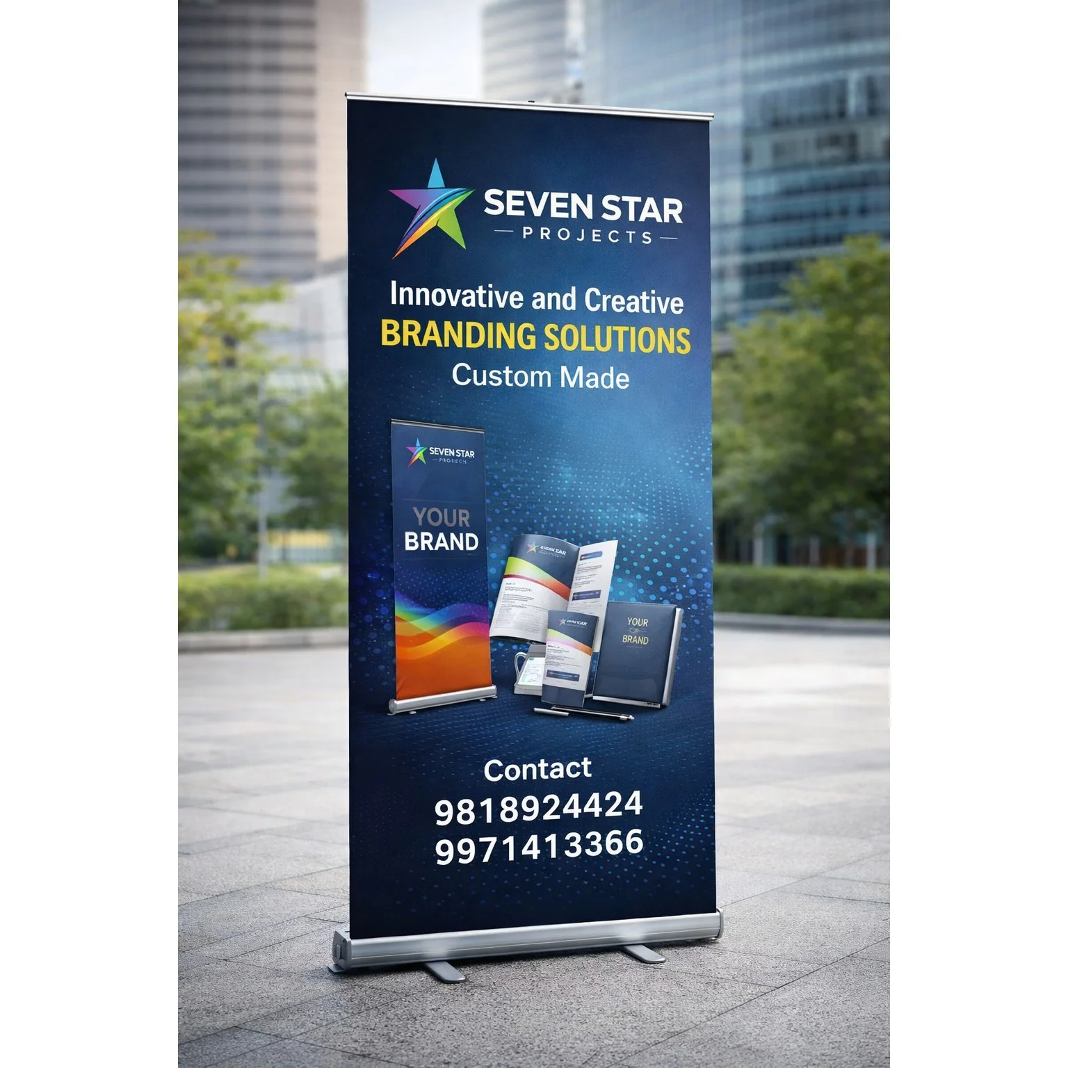 Portable Double Side Printed Standee