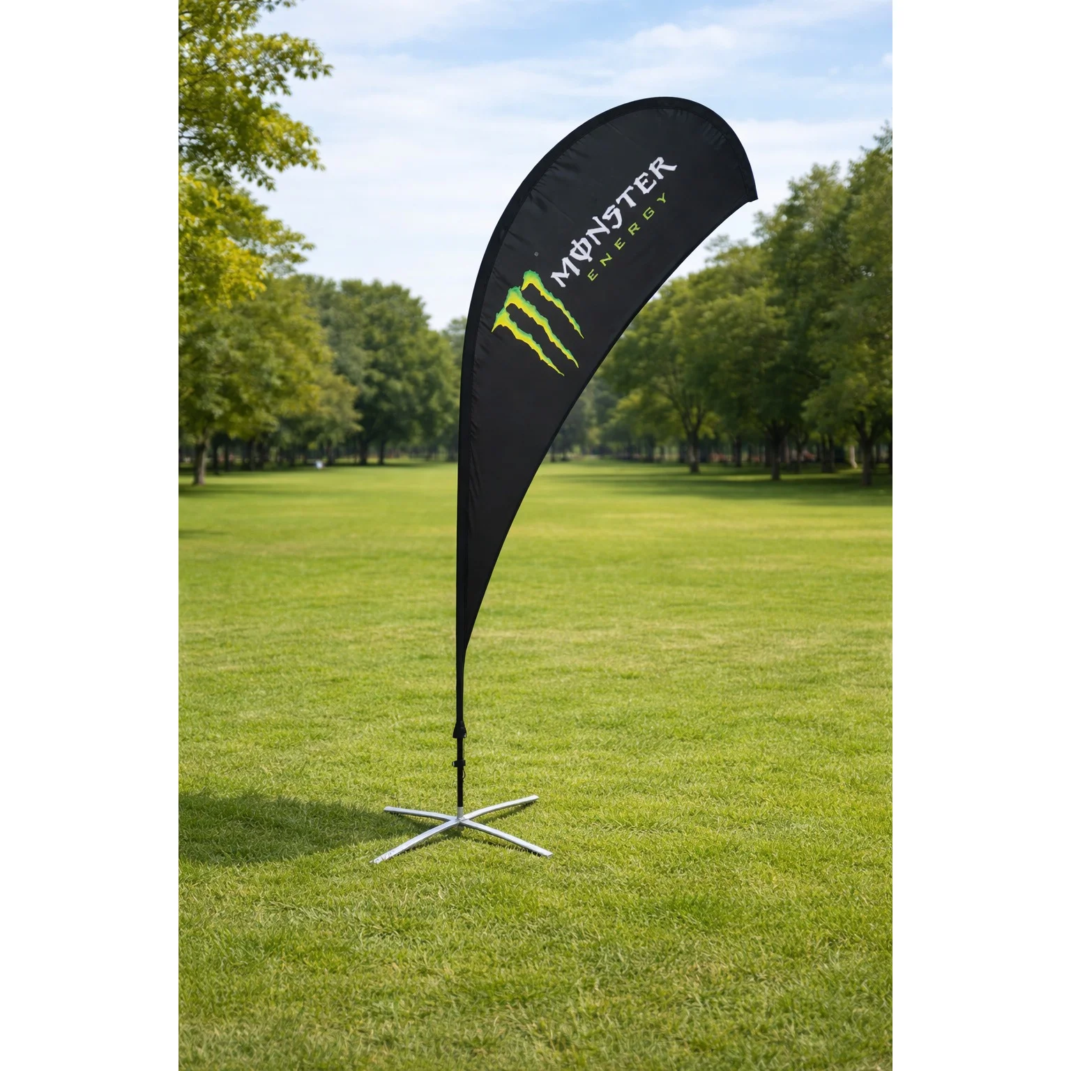 Teardrop Feather Flag Monster