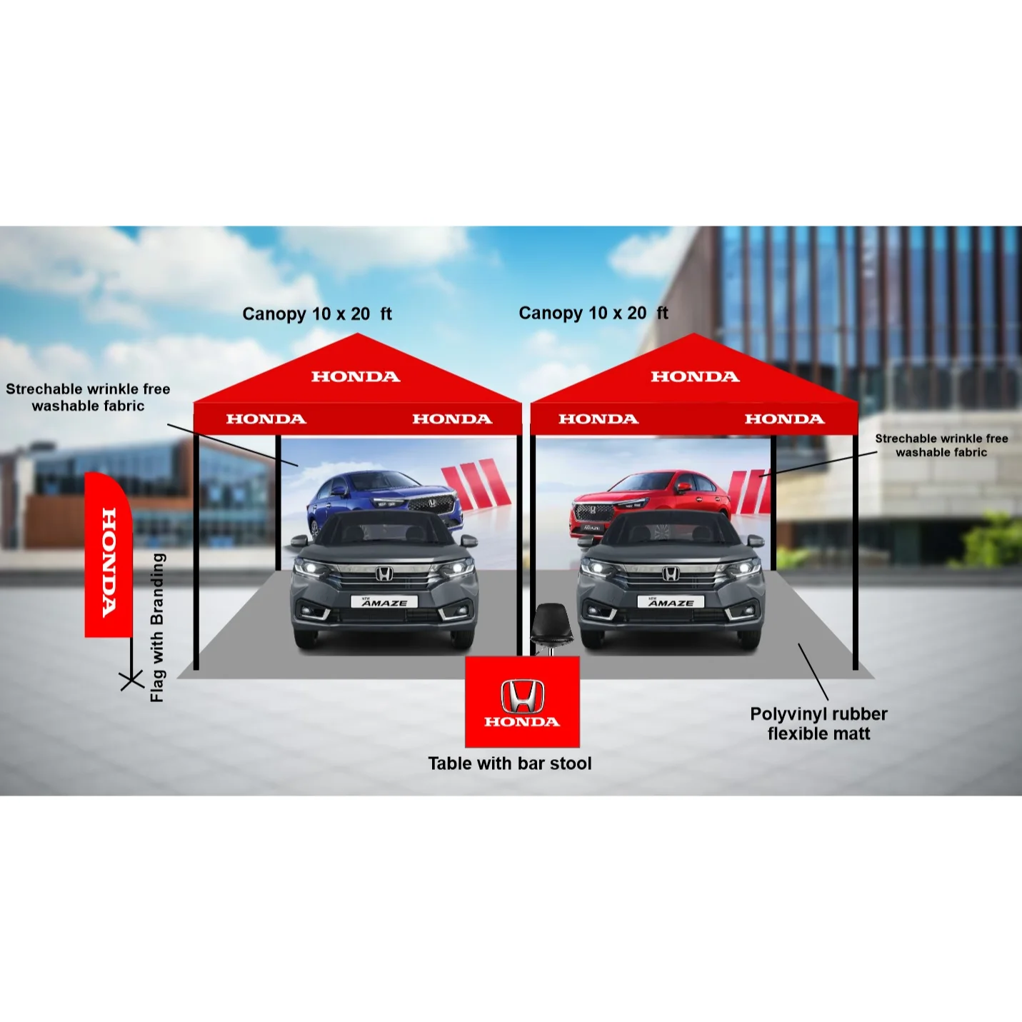 Car Display Canopy Honda