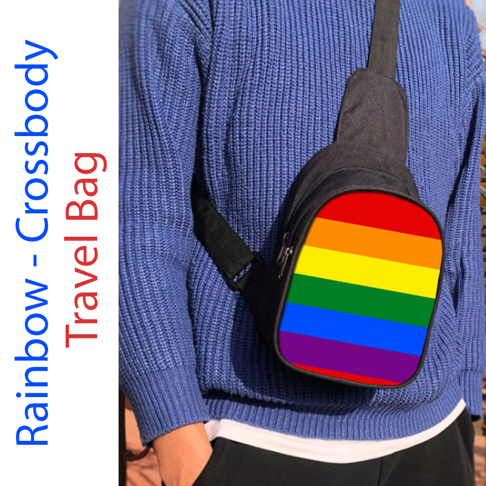 Rainbow Cross Body Travel Bags