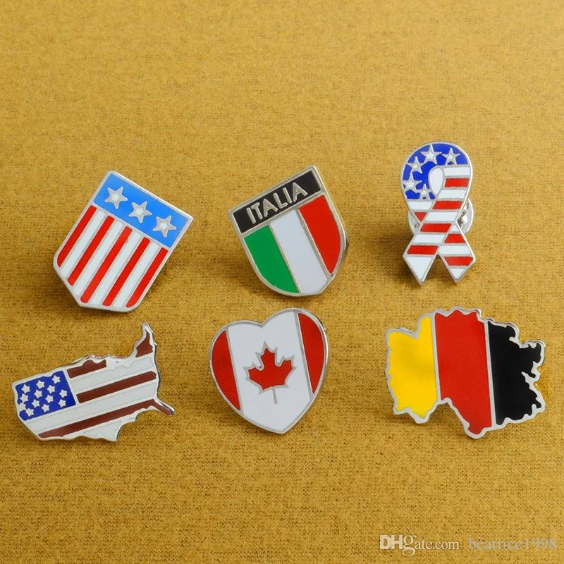 lapel pin Canada Itly US