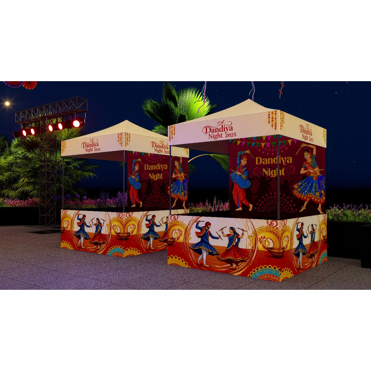 Dandiya Printed Canopy