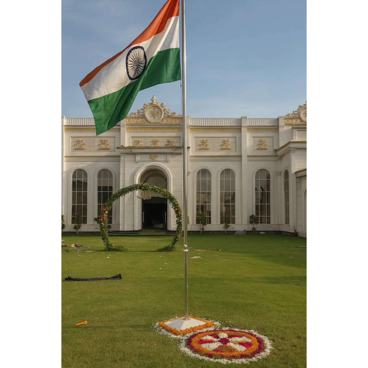 12 Feet Telescopic foldable pole flag