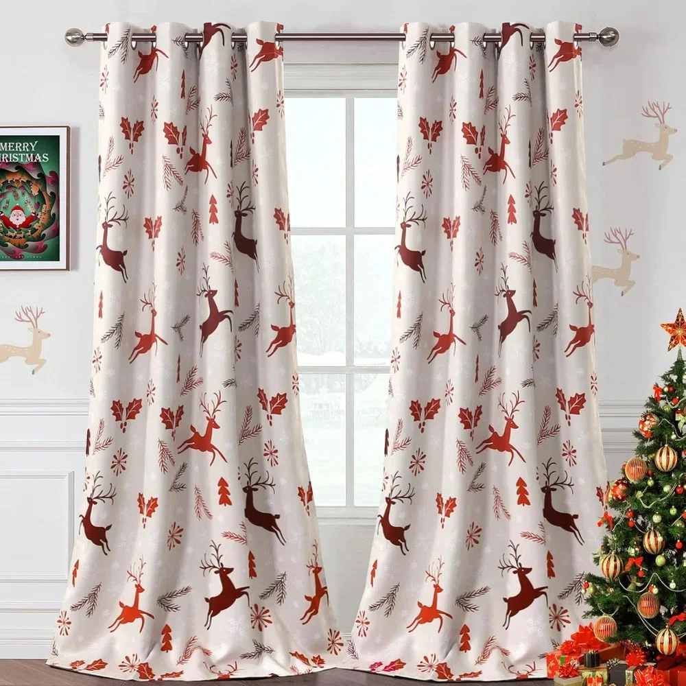 Curtains Prints for Christmas