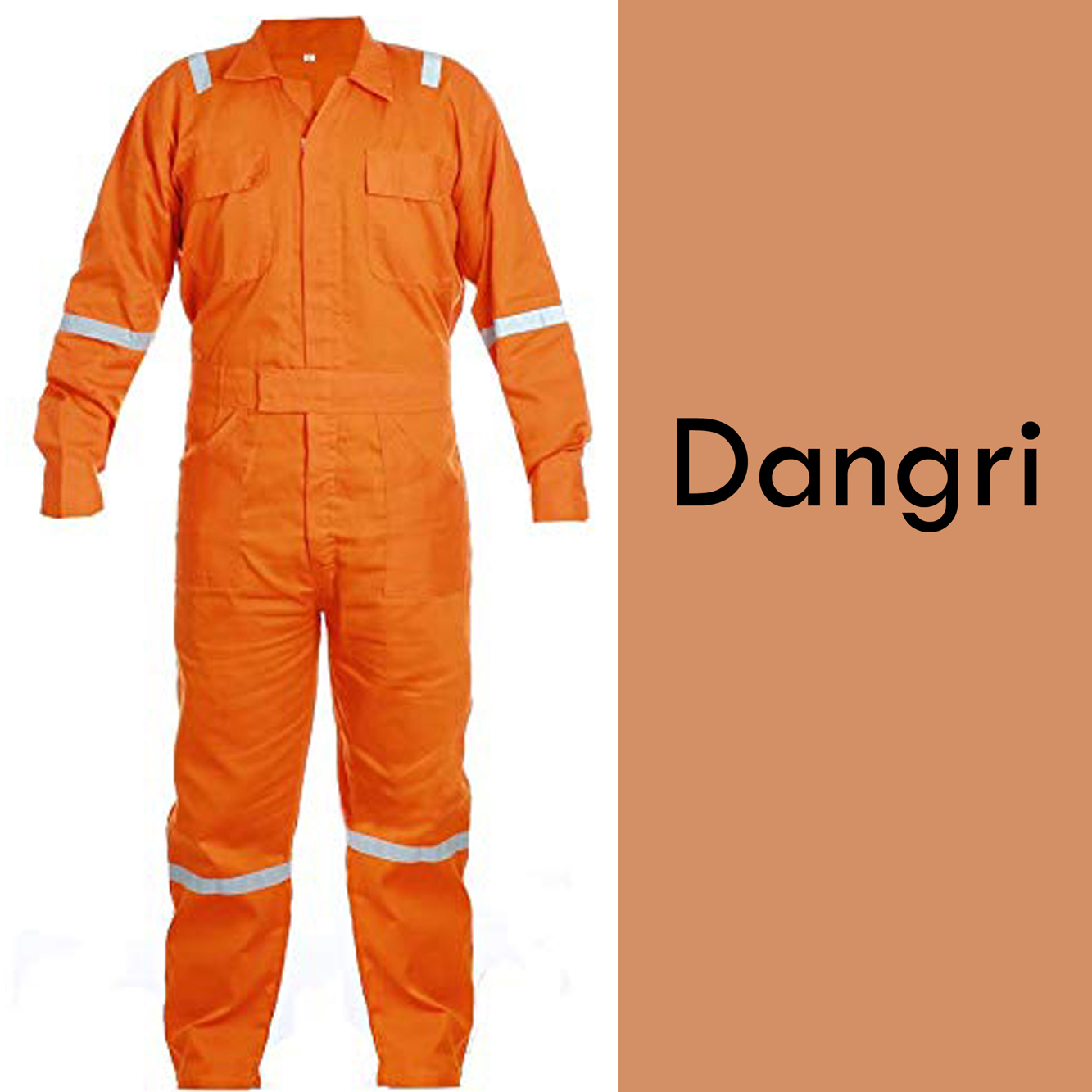 Orange Safety Dangri Suits