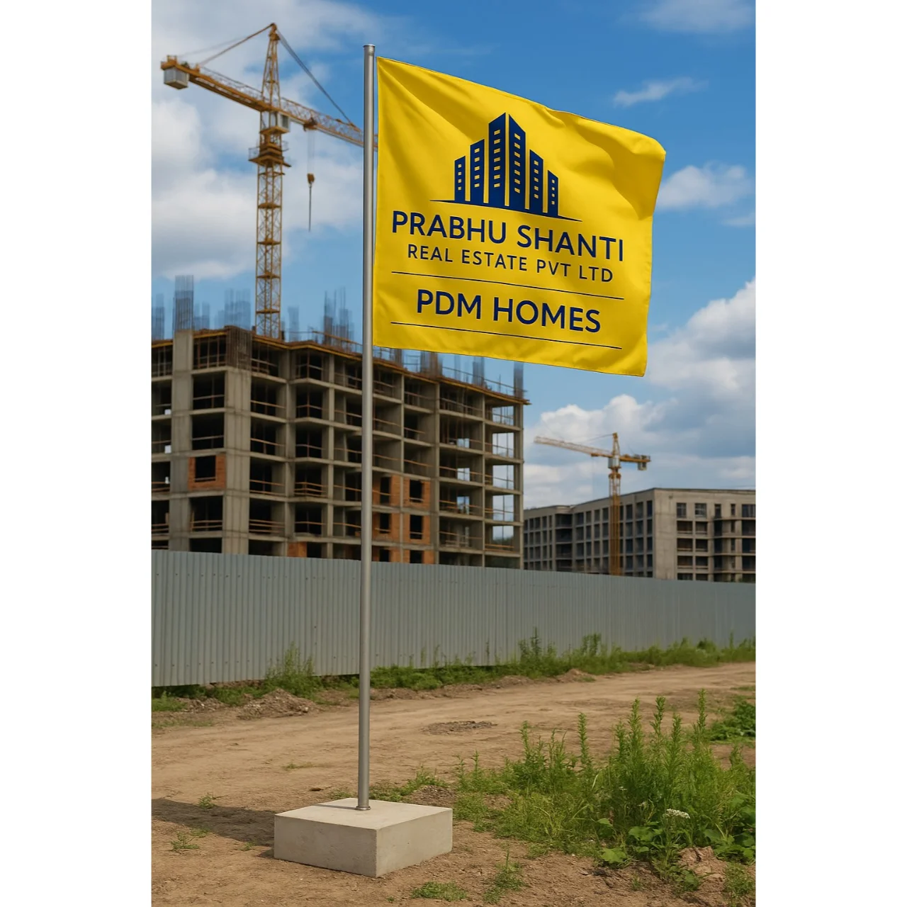 Pole Flags Prabhu Shanti Real Estate Pvt Ltd