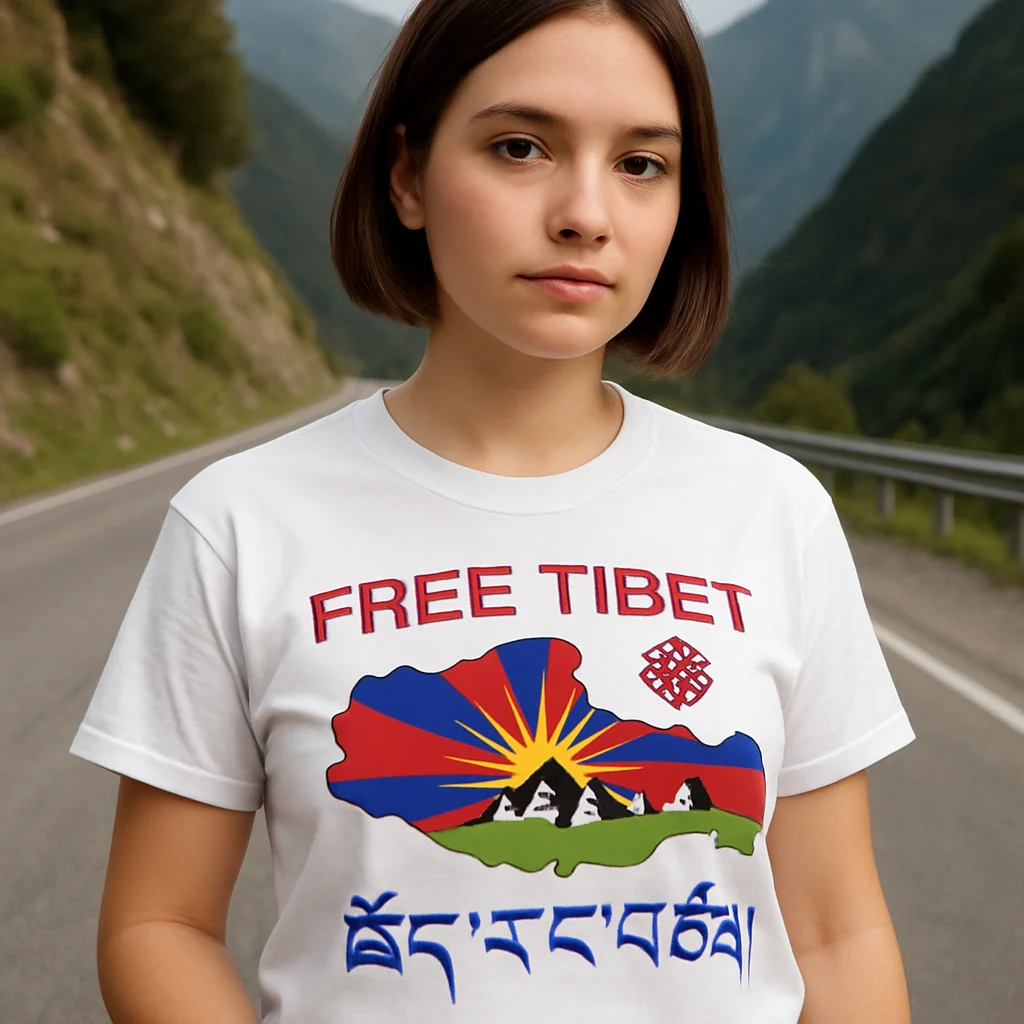 T-Shirt with tibet print